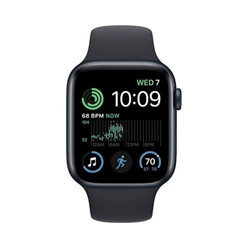 Apple Watch SE 2nd Generation (GPS + Cellular) 40mm Aluminum Case with Midnight Sport Band - S/M - Midnight - MRG63LL/A