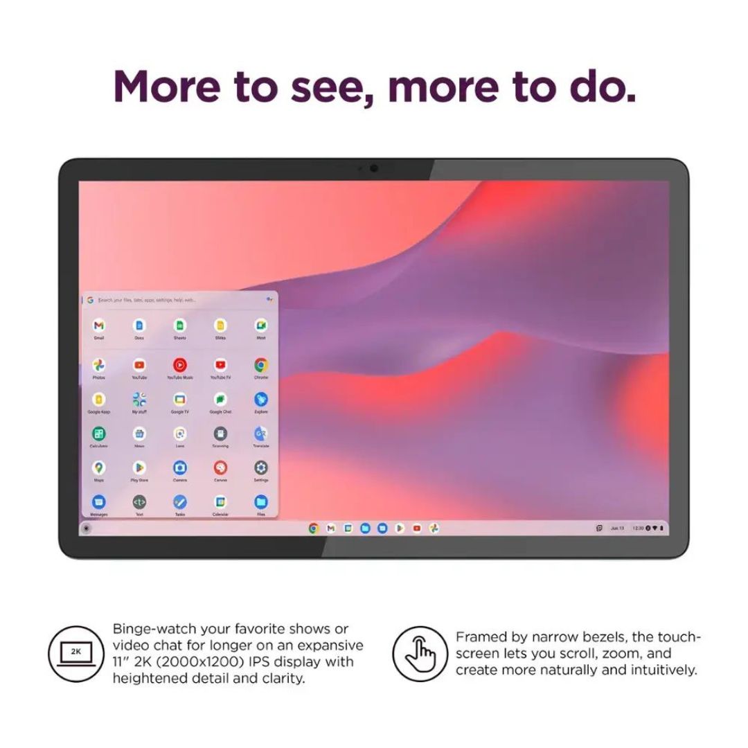Lenovo IdeaPad Duet 3 Chromebook 11 Tablet - 4G RAM - 128GB - Misty Blue - 82T6000EUS