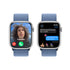 Apple Watch Series 9 (GPS) 45mm Silver Aluminum Case w/ Winter Blue Sport Loop - No Blood Oxygen
