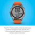 Garmin - fēnix 6 Sapphire 33mm  - Titanium With Ember Orange Band - 010-02158-13