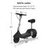 OKAI - Ceetle Pro Electric Scooter with Foldable Seat w/35 Miles Max Range & 15.5mph Top Speed - Black - EA10C-BLACK