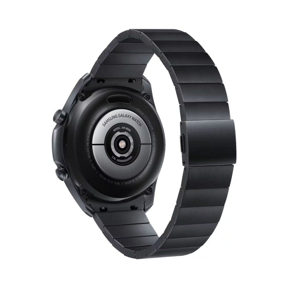 Samsung Galaxy Watch3 Titanium Smartwatch 45mm Bluetooth Mystic Black - SM-R840NTKAXAR