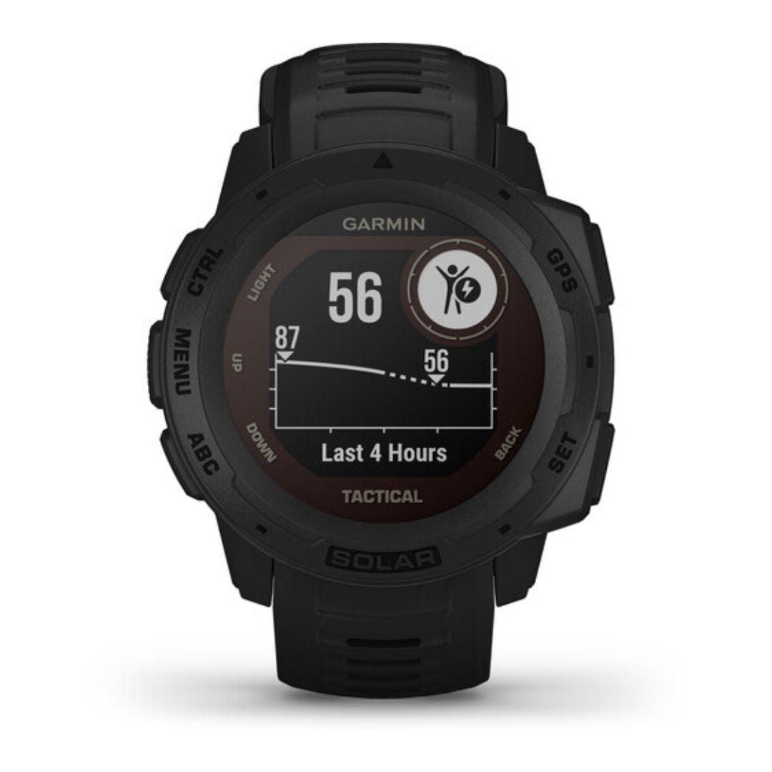 Garmin Instinct Solar Tactical GPS Smartwatch 45mm Black - 010-02293-13