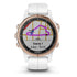 Garmin - fēnix 5S Plus Sapphire - Carrara White/Rose Gold - 010-01987-06