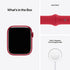 Apple Watch Series 7 (GPS) 45mm RED Aluminum Case with RED Sport band - MKN93LL/A