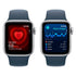 Apple Watch SE 2nd Gen (GPS+Cell) – 40mm Silver Aluminum Case with Storm Blue Sport Band (M/L) – MRGL3LL/A (2022)