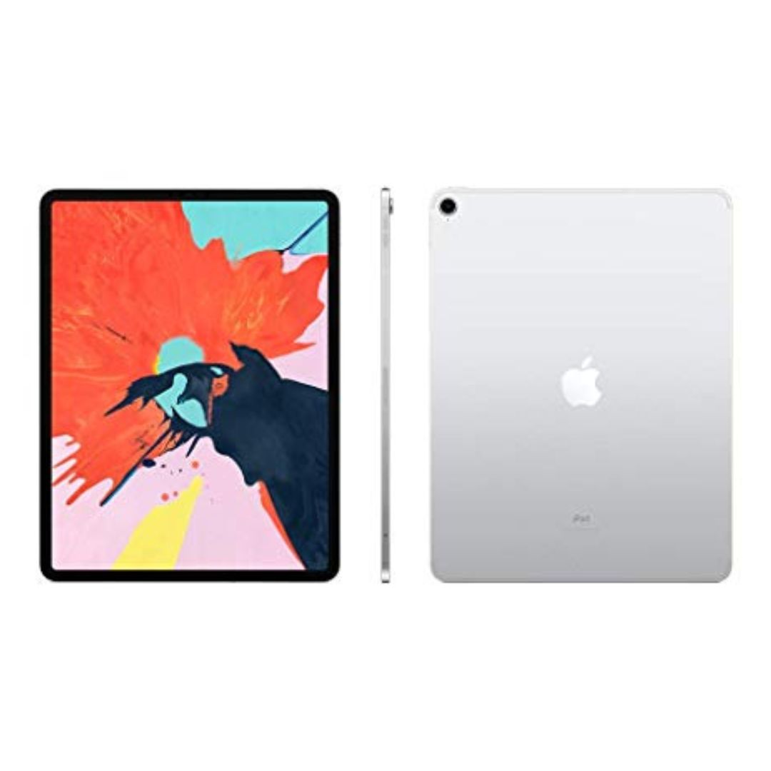 Apple iPad Pro 3rd Gen (12.9 inches, WiFi + Cellular, 64GB) - 2018 - Silver - MTHU2LL/A