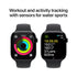 Apple Watch Series 10 GPS + Cellular 46mm Aluminum Case with Black Sport Band - MWY43LW/A