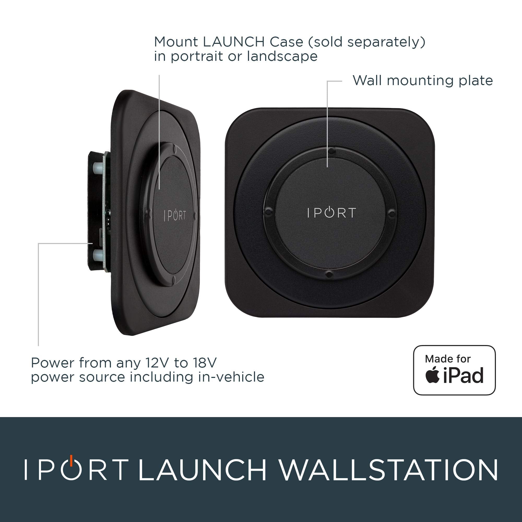 iPort LaunchPort WallStation Wireless Charger - White - 70142