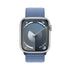 Apple Watch Series 9 (GPS) 45mm Silver Aluminum Case w/ Winter Blue Sport Loop - No Blood Oxygen