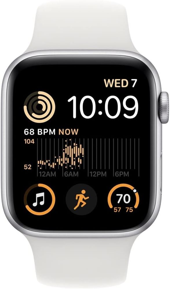 Apple Watch SE 2nd Generation (GPS + Cellular) 40mm Aluminum Case - S/M - Silver (MNTP3LL/A)