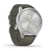 Garmin vivomove Style Silver - Moss Green Band - 010-02240-01