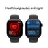Apple Watch Series 10 GPS + Cellular 46mm Aluminum Case with Black Sport Band - MWY43LW/A