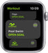 Apple Watch SE - GPS + Cellular - 40mm Aluminum Case Silver - White Sport Band