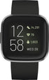 Fitbit Versa 2 - 40mm Aluminum Case - Carbon w Black Silicone Band - FB507BKBK