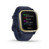 Garmin Venu Sq Music Edition GPS Smartwatch – 33mm Navy Case with Light Gold Bezel – 010-02426-02