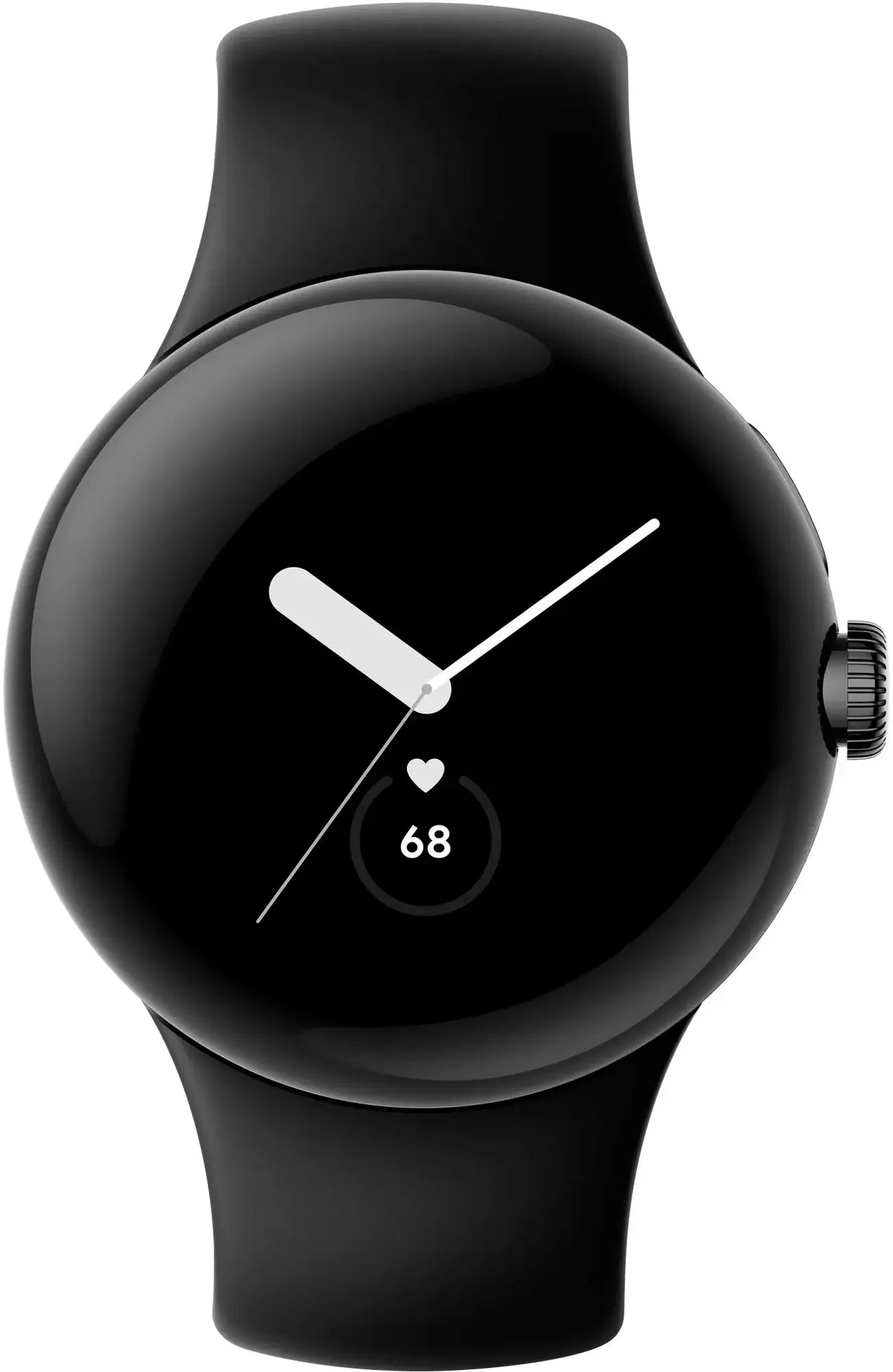 Google Pixel Watch (Wifi) 41mm Black Stainless Steel w/Obsidian Active Band - GA03119-US