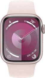 Apple Watch Series9 GPS + Cell 41mm Pink Aluminum Case w/ Light Pink Band - S/M