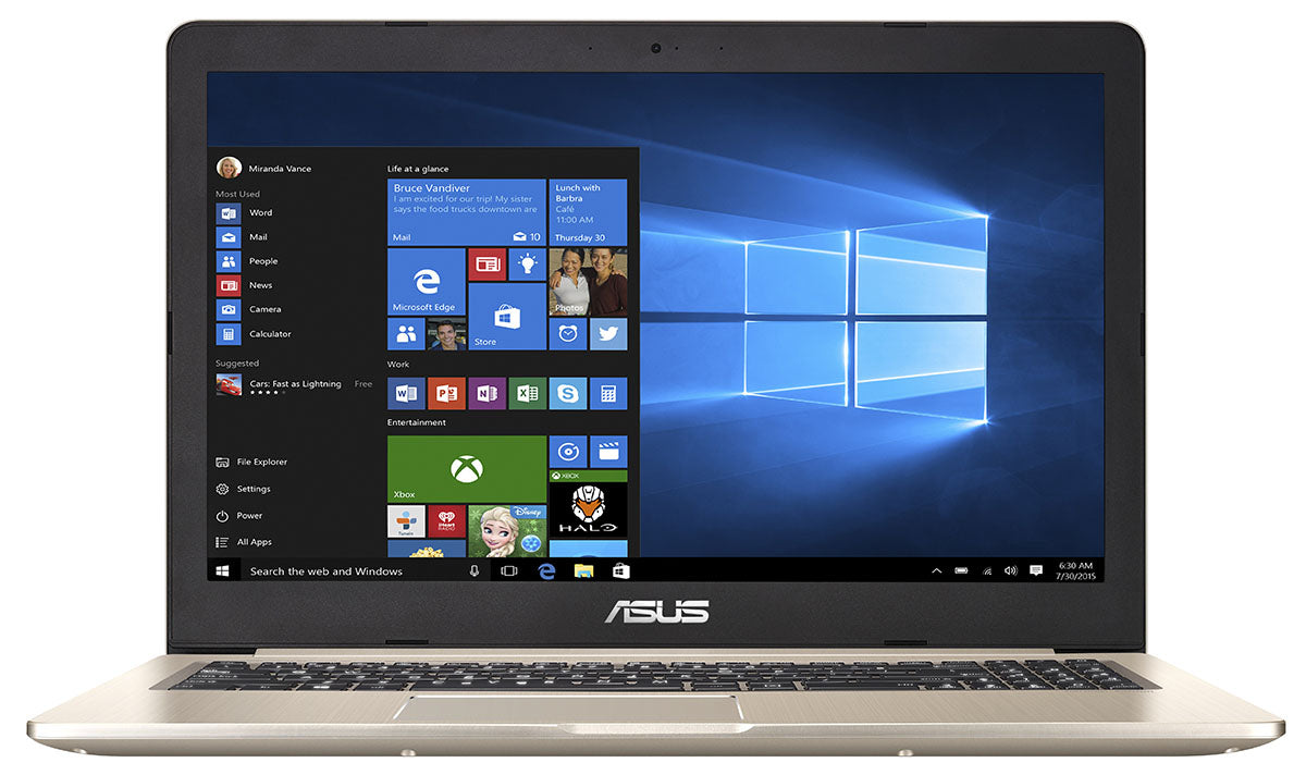 Asus Vivobook Thin and Light - FHD - i7-7700HQ - 16GB RAM - GTX 1050 - 1TB HDD / 256GB SSD