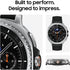 Samsung Galaxy Watch8 Classic 46mm -LTE- Silver Stainless w/ Black Hybrid Band