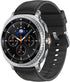 Samsung Galaxy Watch8 Classic 46mm -LTE- Silver Stainless w/ Black Hybrid Band