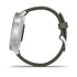 Garmin vivomove Style Silver - Moss Green Band - 010-02240-01