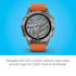 Garmin - fēnix 6 Sapphire 33mm  - Titanium With Ember Orange Band - 010-02158-13