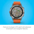 Garmin - fēnix 6 Sapphire 33mm  - Titanium With Ember Orange Band - 010-02158-13