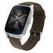 ASUS - ZenWatch 2  Smartwatch Stainless Steel plate w/ Brown band - WI501Q-1B-GB2