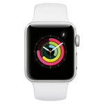 Apple Watch Series 3 38mm GPS Silver with White Sport Band - MTEY2LL/A