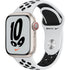 Apple Watch Nike Series 7 41mm (GPS + Cellular) - Starlight Aluminum Case with Pure Platinum/Black Nike Sport Band - MKHL3LL/A