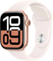 Apple Watch Series 10 - (GPS + Cellular) - 42mm Rose Gold Aluminum Case with Light Blush Sport Band - S/M - MWX93LW/