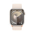 Apple Watch Series 9 (GPS) 45mm Aluminum Case with Starlight Sport Loop - Adj - Starlight - MR983LL/A