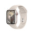 Apple Watch Series 9 (GPS + Cellular) 41mm Starlight Aluminum Case with Starlight Sport Band - M/L - MRHP3LW/A