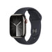 Apple Watch Series 9 (GPS + Cellular) 41mm Graphite Stainless Steel Case with Midnight Sport Band - M/L - MRJ93LL/A