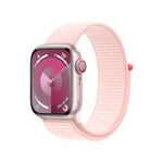 Apple Watch Series 9 GPS Cellular 41mm Smartwatch with Pink Aluminum Case, Sport Loop - MRJ13LL/A