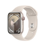 Apple Watch Series 9 (GPS + Cellular) 45mm Starlight Al w/ Starlight Sport Band - S/M - MRM83LL/A