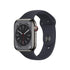Apple Watche Series 8 GPS+Cell 45mm Stainless Steel - Midnight Sport Band - M/L - MNW23LL/A