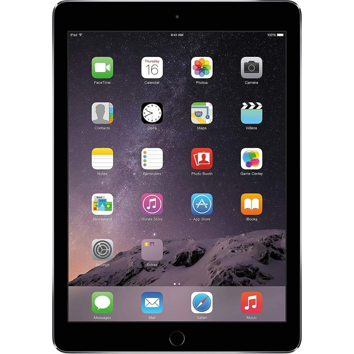 Apple iPad Air 2nd Gen (2014) (WiFi) - 128GB - Space Gray - MGTX2LL/A