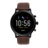 Fossil - Gen 5 Smartwatch 44mm Stainless Steel - Black with Brown Leather Band - FTW4026