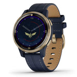 Garmin - Legacy Hero Series Captain Marvel Smartwatch 40mm Fiber - Danvers Blue - 010-02172-41