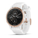 Garmin - fēnix 5S Plus Sapphire - Carrara White/Rose Gold - 010-01987-06