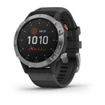 Garmin Fenix 6 Solar 47mm Smart Watch - Silver with Black Band - 010-02410-00