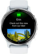 Garmin Venu 3 GPS Smartwatch – 45mm Silver Stainless Steel Bezel with Whitestone Case and Silicone Band – 010-02784-00
