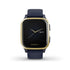 Garmin Venu Sq Music Edition GPS Smartwatch – 33mm Navy Case with Light Gold Bezel – 010-02426-02