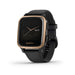 Garmin Venu Sq Music Edition GPS Smartwatch – 33mm Rose Gold and Black – 010-02426-05