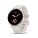 Garmin Vivoactive 5 GPS Smartwatch – 42mm Cream Gold Aluminum with Ivory Silicone Band – 010-02862-11
