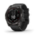 Garmin fēnix 7X Pro Sapphire Solar GPS – Carbon Gray DLC Titanium with Black Silicone Band – 010-02778-10