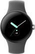 Google Pixel Watch (Wi-Fi) 41mm Silver Stainless Steel w/Charcoal Active Band - GA03305-US
