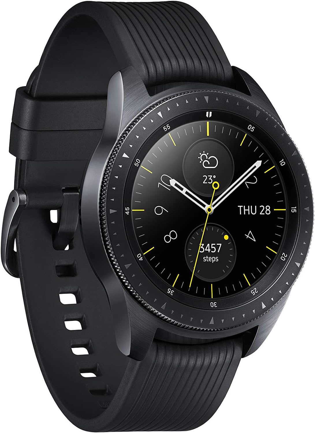 Samsung Galaxy Watch 42mm 4G LTE Stainless Steel Midnight Black SM-R815UZKAZXAR